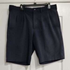 FootJoy Black Flat Front Golf Shorts